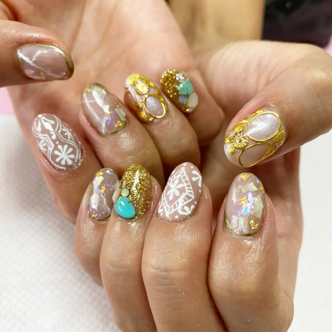 ネイル アートネイル 夏ネイル Nailsalon Ｒ《喜多見3分》のネイルデザイン