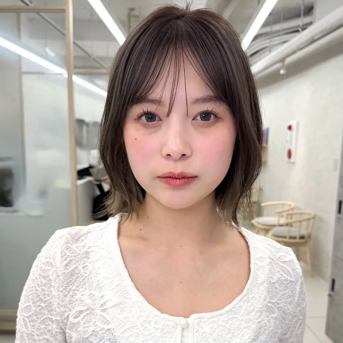 ミディアム カット 似合わせカット/ レイヤーカット/新谷のヘアスタイル