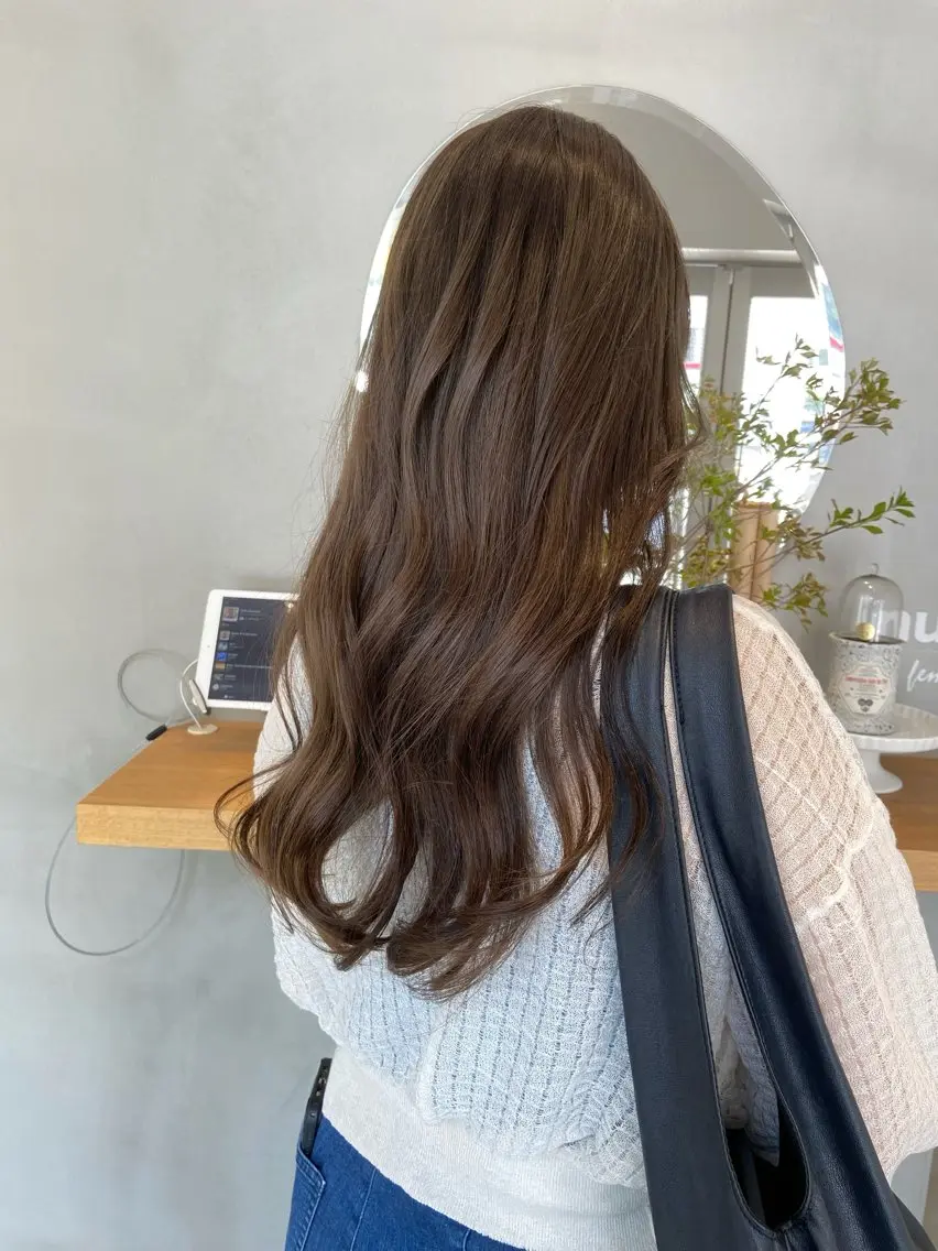 ロング カラー ベージュカラー グレージュ オリーブベージュ オリーブカラー オリーブグレージュ 🌟アレンジが似合う カラー🌟Rumiのヘアスタイル