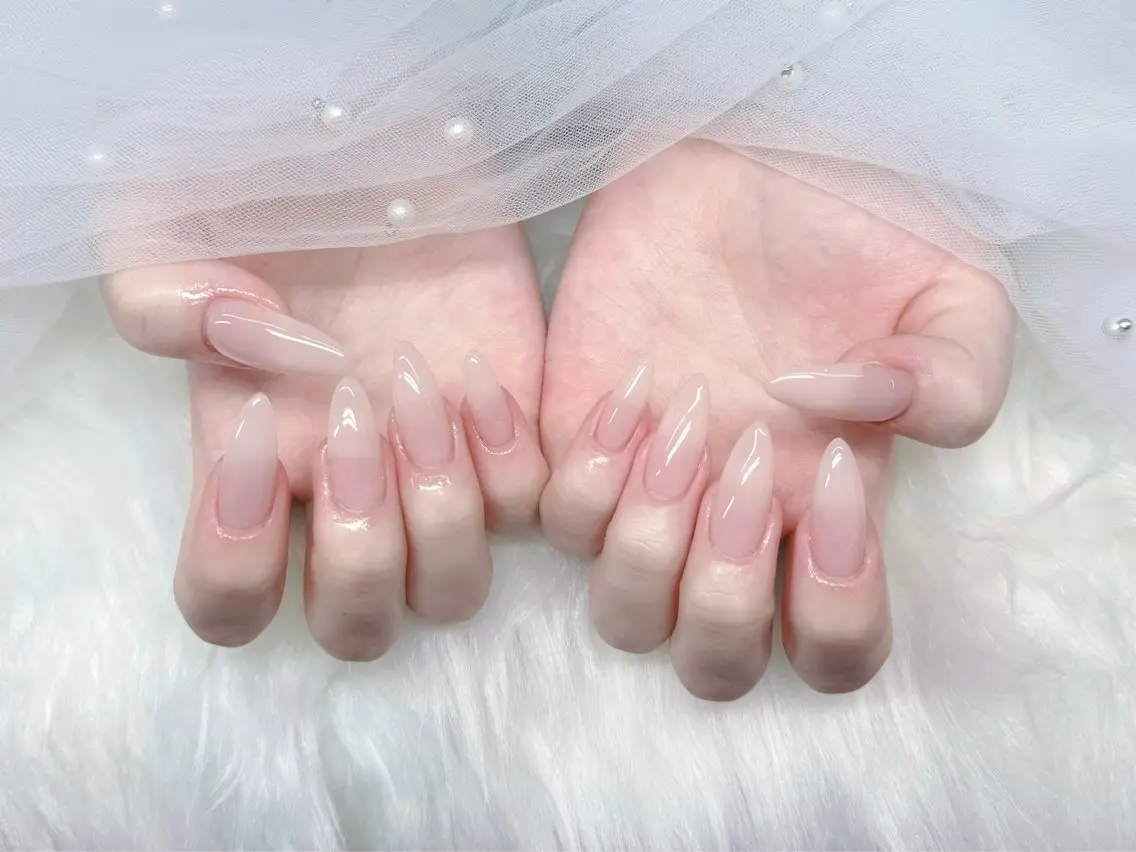 ネイル オフィスネイル ワンカラーネイル シンプルネイル ハンドネイル GOHOUBI Nail 心斎橋店のネイルデザイン