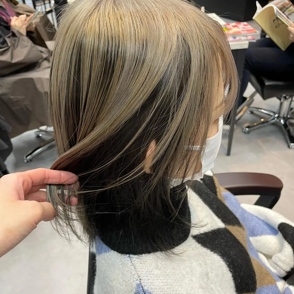 セミロング ヘアカラー 🫧艶髪/ブリーチ 🐳honami🫧のヘアスタイル