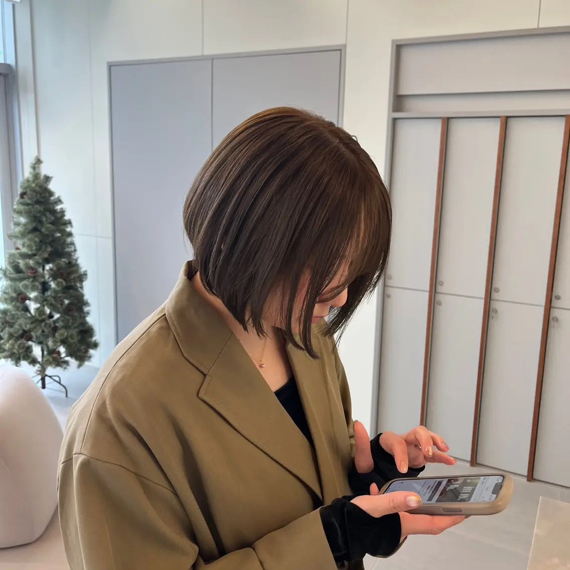 ショート カラー ベージュカラー ブリーチ 透明感カラー ダブルカラー ブリーチなしカラー カット ヘアカラー トリートメント 髪質改善カラー/ボブ 🌻Mutsumiのヘアスタイル
