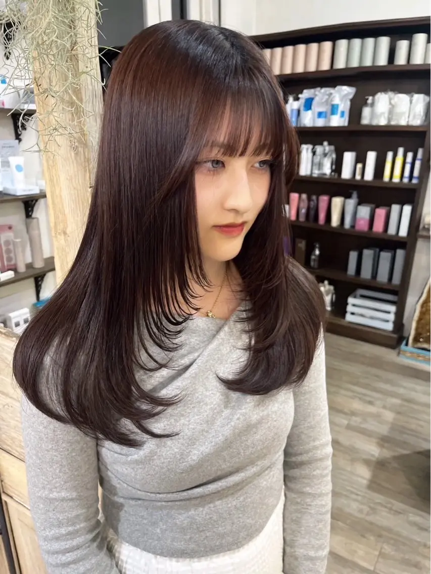 💍1日1名様限定💍カットモデル(女性限定)レイヤーカット/韓国風ヘア得意です🐈⬛の写真