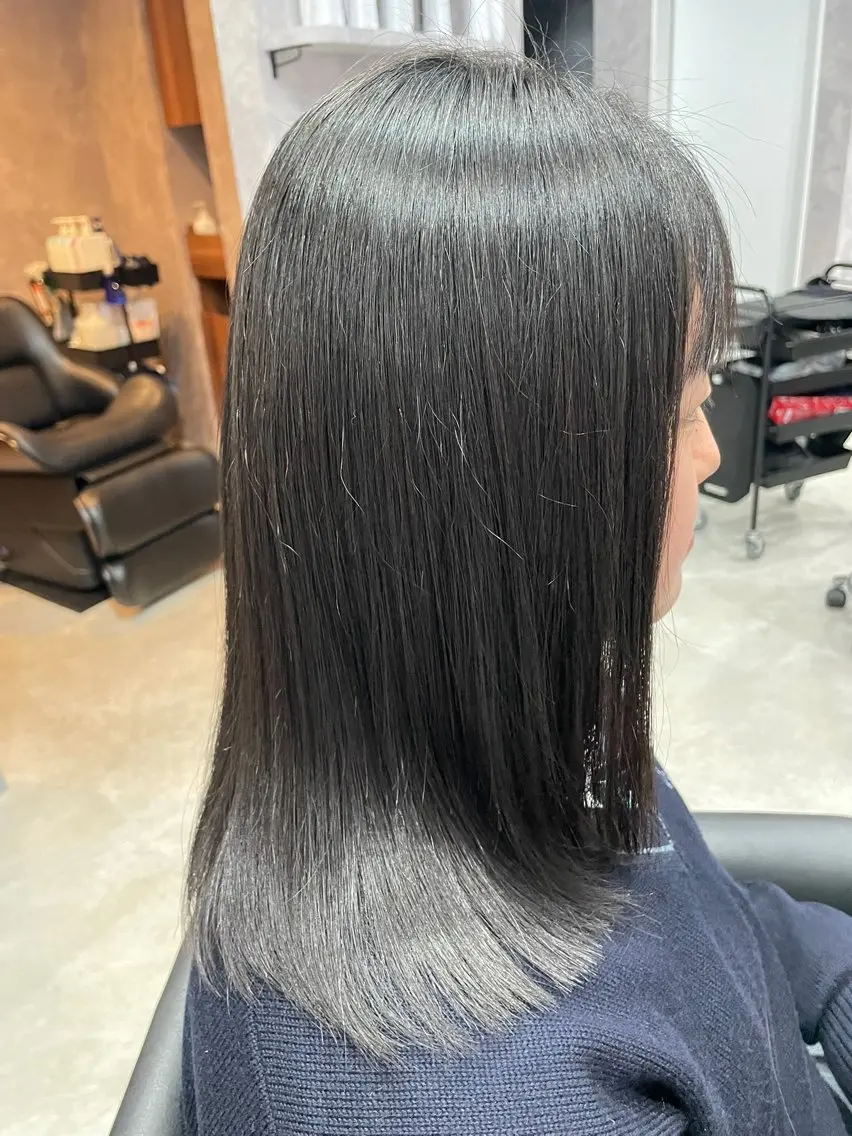 ミディアム 髪質改善 縮毛矯正 ✨中野✨髪質改善✨ 野口虎剛のヘアスタイル