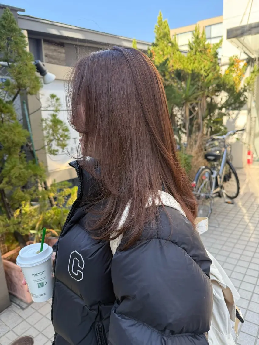 ロング カラー カット ヘアカラー トリートメント 似合わせヘア🫶🏻 つきいてるみのヘアスタイル