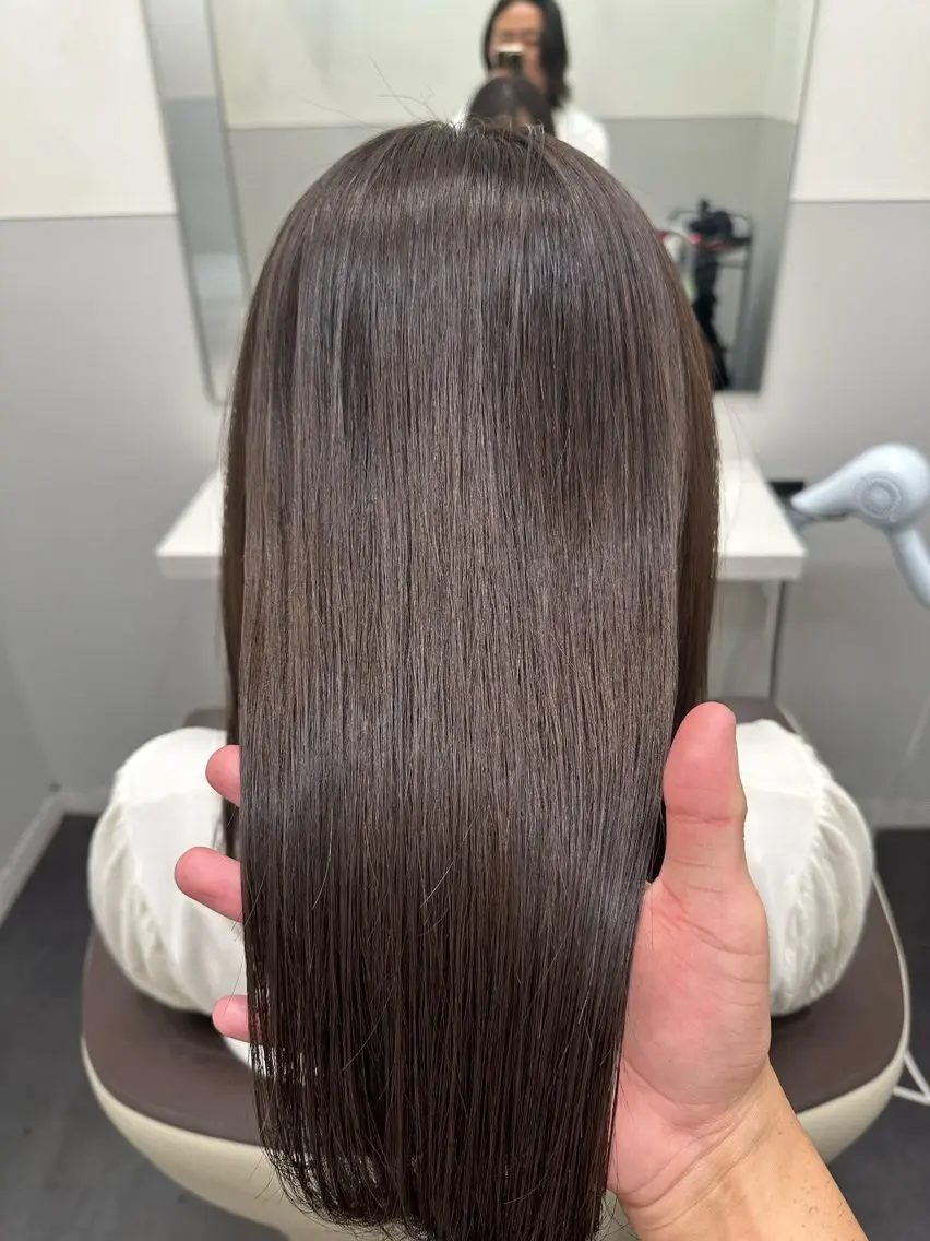 ロング カラー ブラウンカラー 透明感カラー 髪質改善 トリートメント カット ヘアカラー トリートメント 【美髪矯正 /髪質改善】RINのヘアスタイル