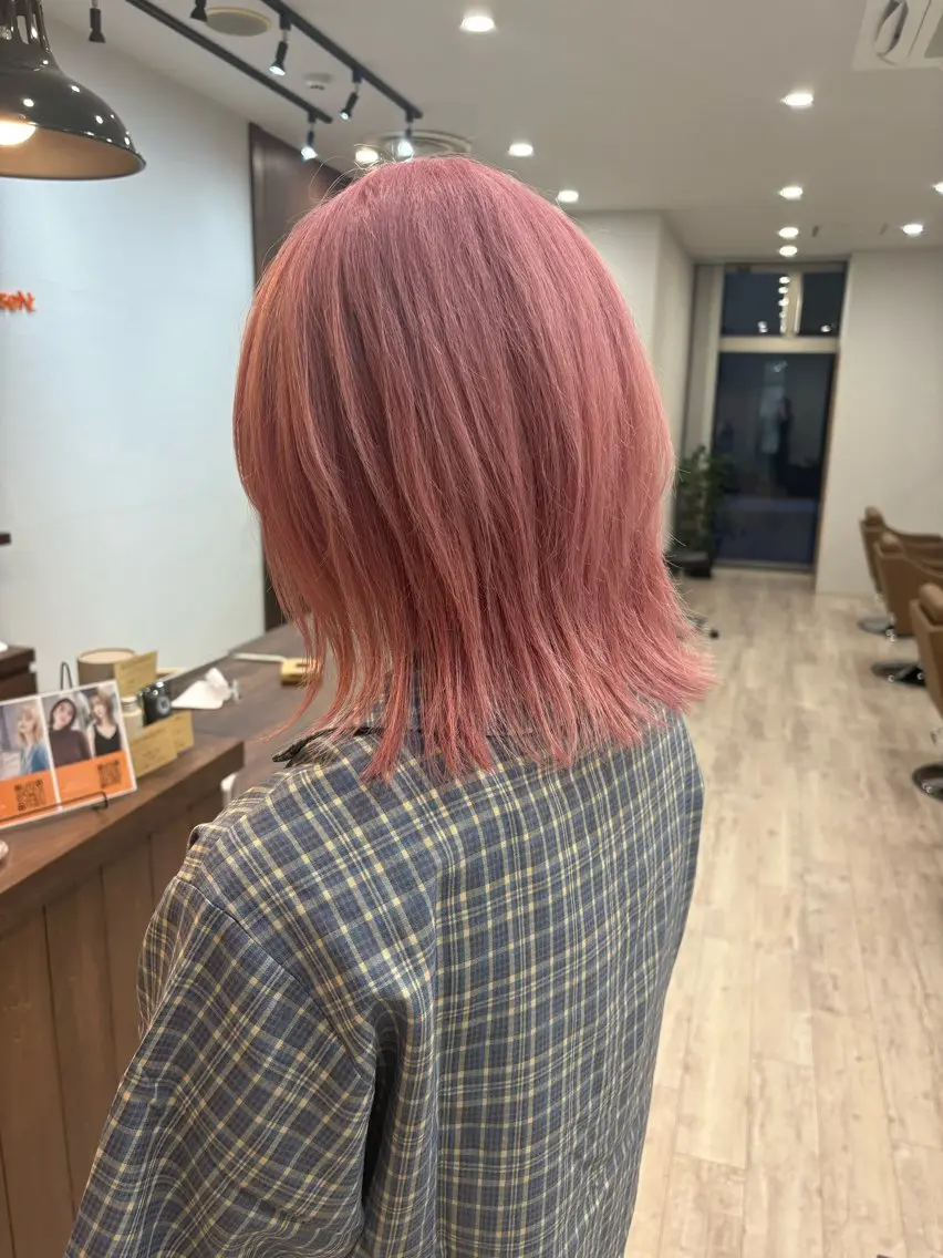 カラー ヘアカラー まろみ暖色×ボブ ×chia🕯のヘアスタイル
