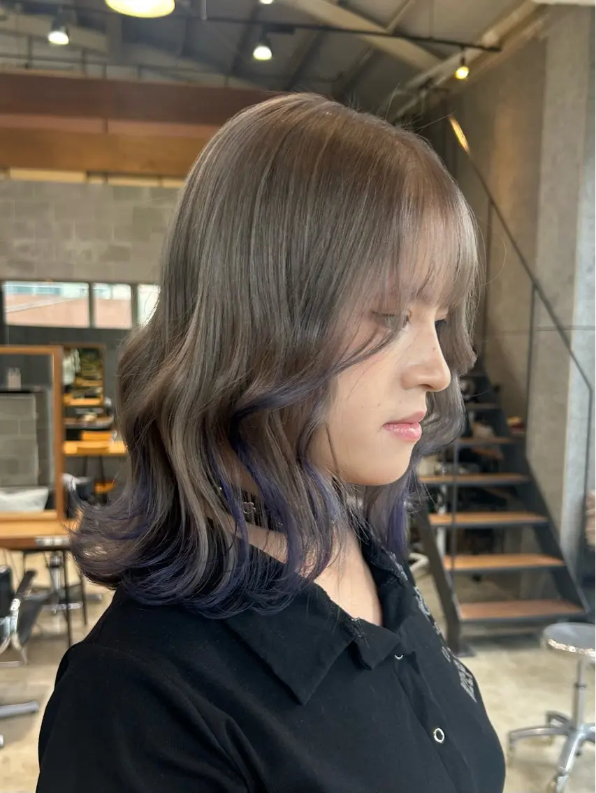 カラー ラベンダーカラー ヘアカラー トリートメント 🎀艶ハイトーン特化 🎀セナのヘアスタイル