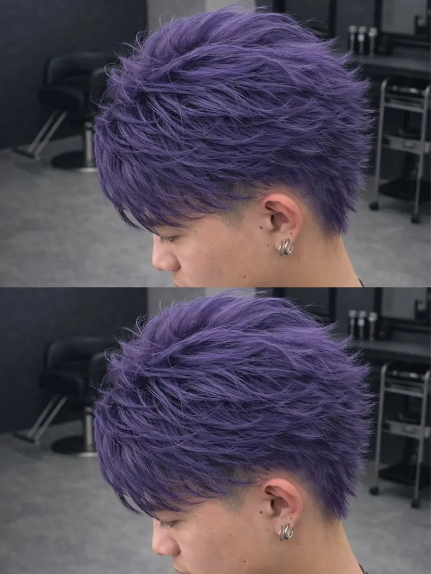 ミディアム カラー ヘアアレンジ メンズ ミディアムパーマ メンズパーマ メンズツイストパーマ 波巻きパーマ ツイストパーマ カット トリートメント ヘッドスパ ヘアセット 🔥ニュアンス フェザー小林海斗🔥のヘアスタイル