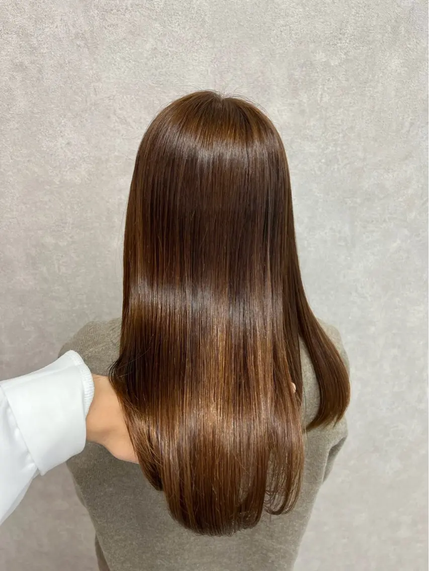 ロング カラー ヘアカラー トリートメント いずみ カラーモデル募集⭐️のヘアスタイル