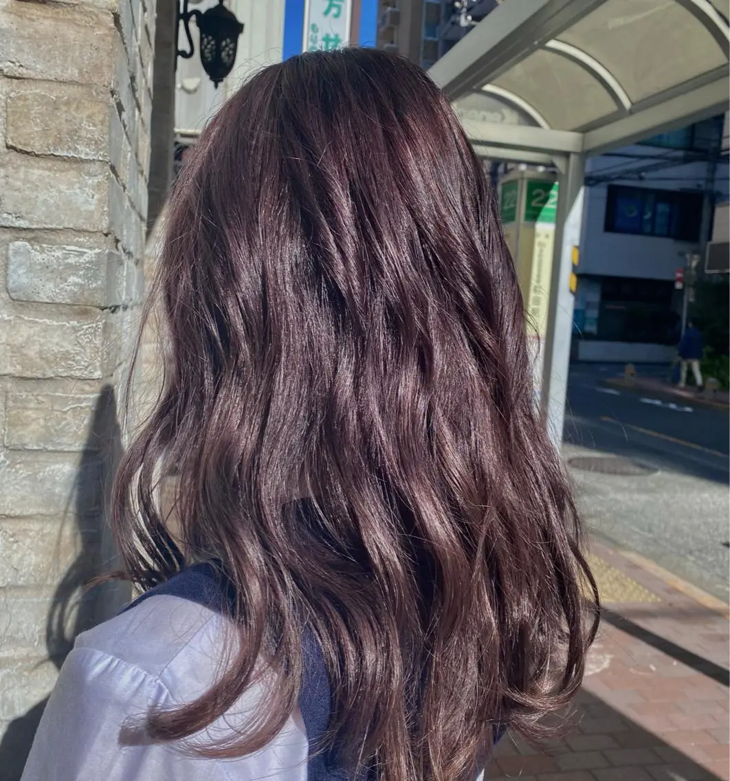カラー 透明感カラー ラベンダーカラー ブリーチカラー⸜♡⸝ クルミ🐍のヘアスタイル