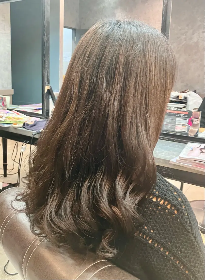 ロング カット パーマ 落合孝臣/新潟駅南 /髪質改善のヘアスタイル