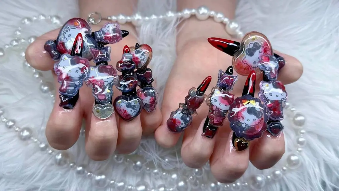 ネイル グラデーション 韓国ネイル ロングネイル 持ち込み シンプルネイル Melia Nail Nambaのネイルデザイン