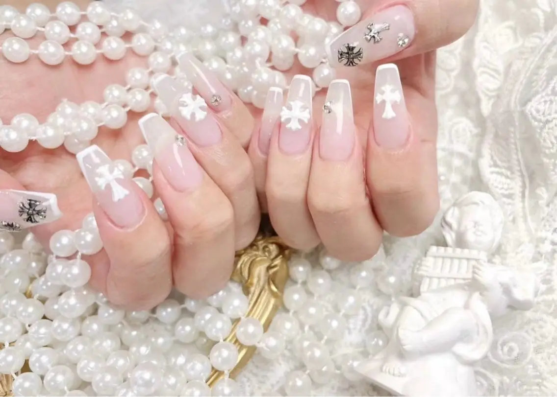 ネイル アートネイル フットネイル ジェルネイル ハート マグネットネイル babarla Nailのネイルデザイン