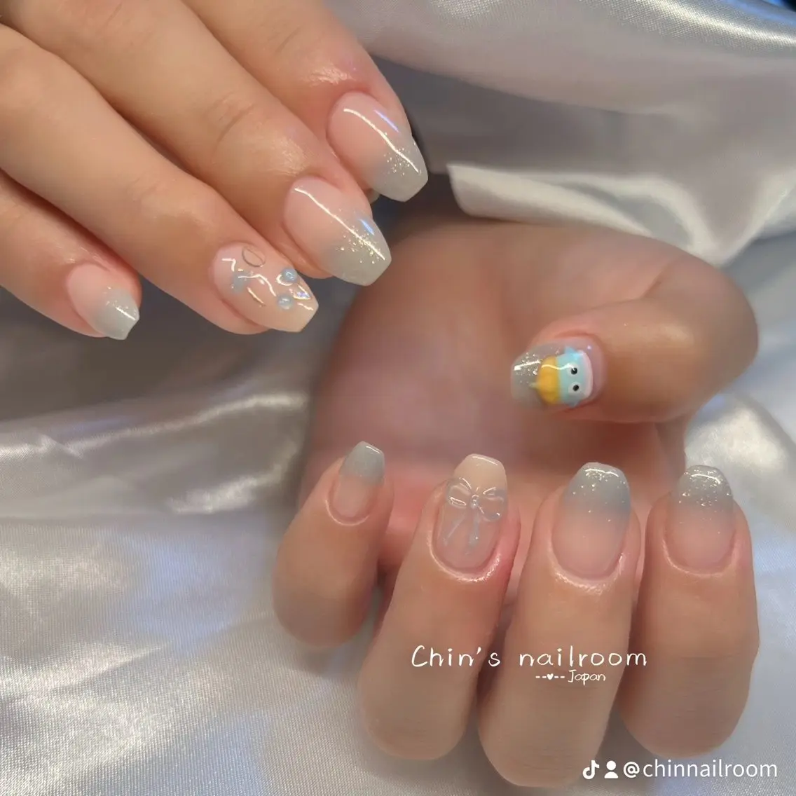 ネイル 韓国ネイル ワンホンネイル Kawaii ChibaNailのネイルデザイン