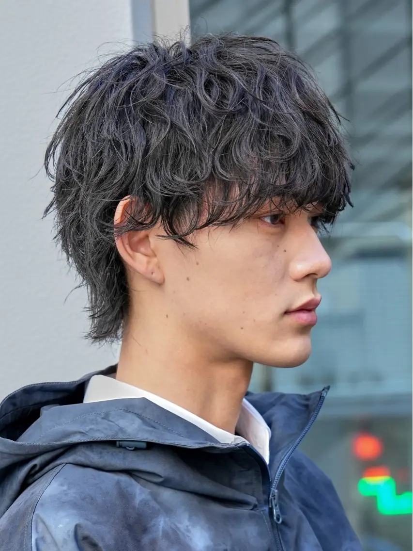ショート パーマ メンズ カット パーマ fifth/メンズ/ シャドウパーマ/せなのヘアスタイル