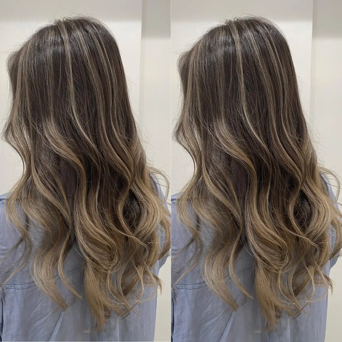 ロング カラー パーマ ヘアアレンジ メンズ キッズ ネイル マツエク・マツパ ヘアカラー ハイライト、レイヤー カット/西梅田/中西のヘアスタイル