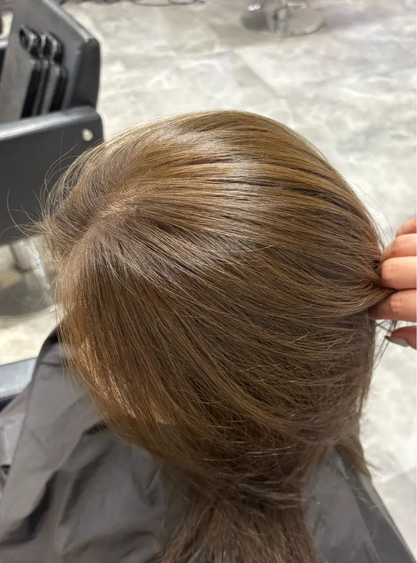 カラー カット ヘアカラー 柔ベージュ、上品 ／ボブ　ユミのヘアスタイル