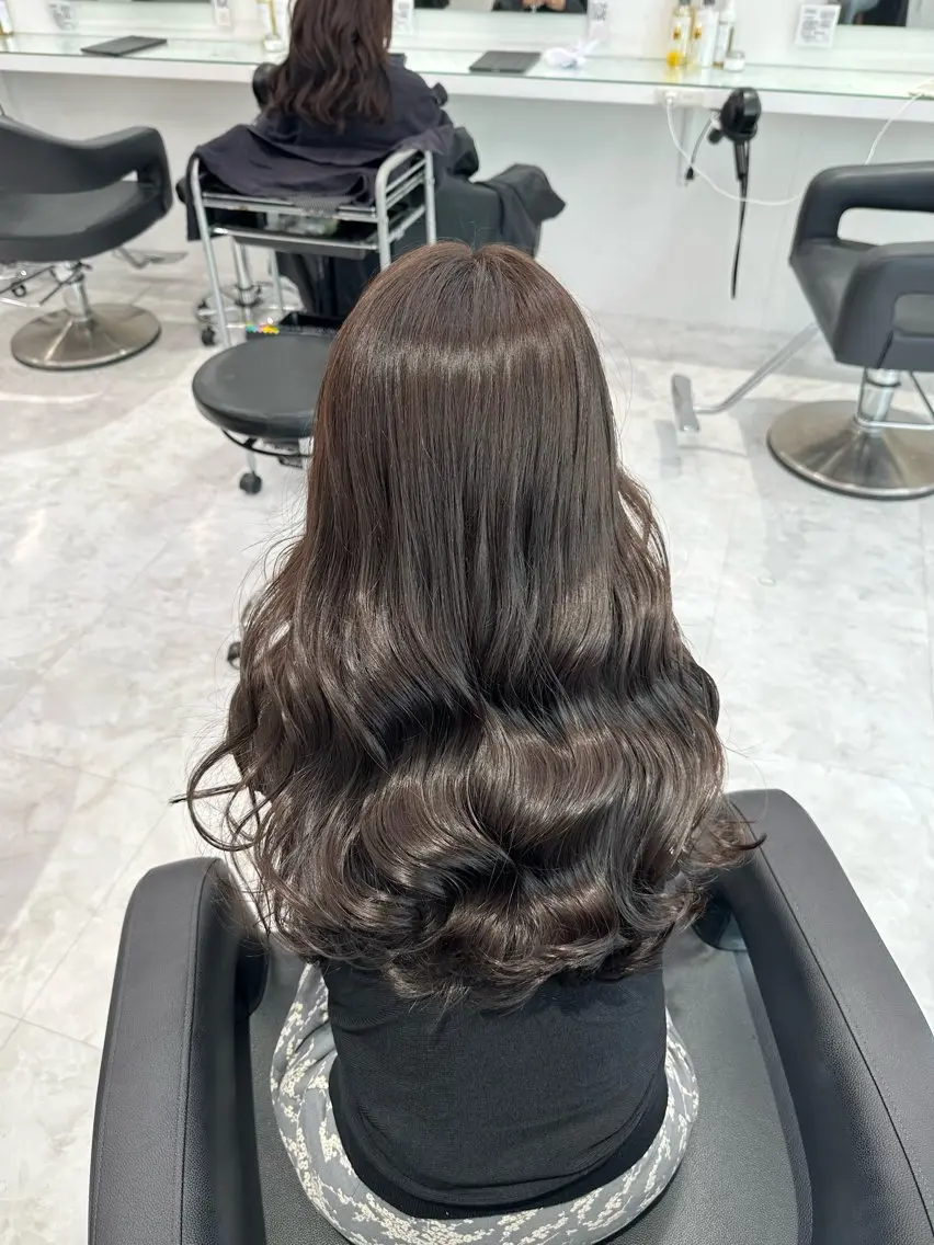 セミロング カラー ヘアアレンジ ヘアカラー トリートメント 美髪透明感特化| なおき|池袋美容師のヘアスタイル