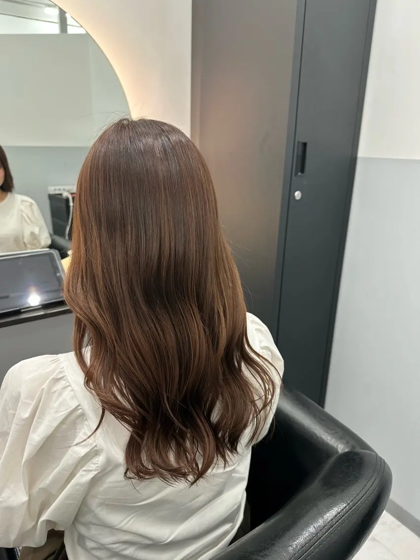 セミロング カラー ナチュラル🎀透明感 カラー/香香のヘアスタイル