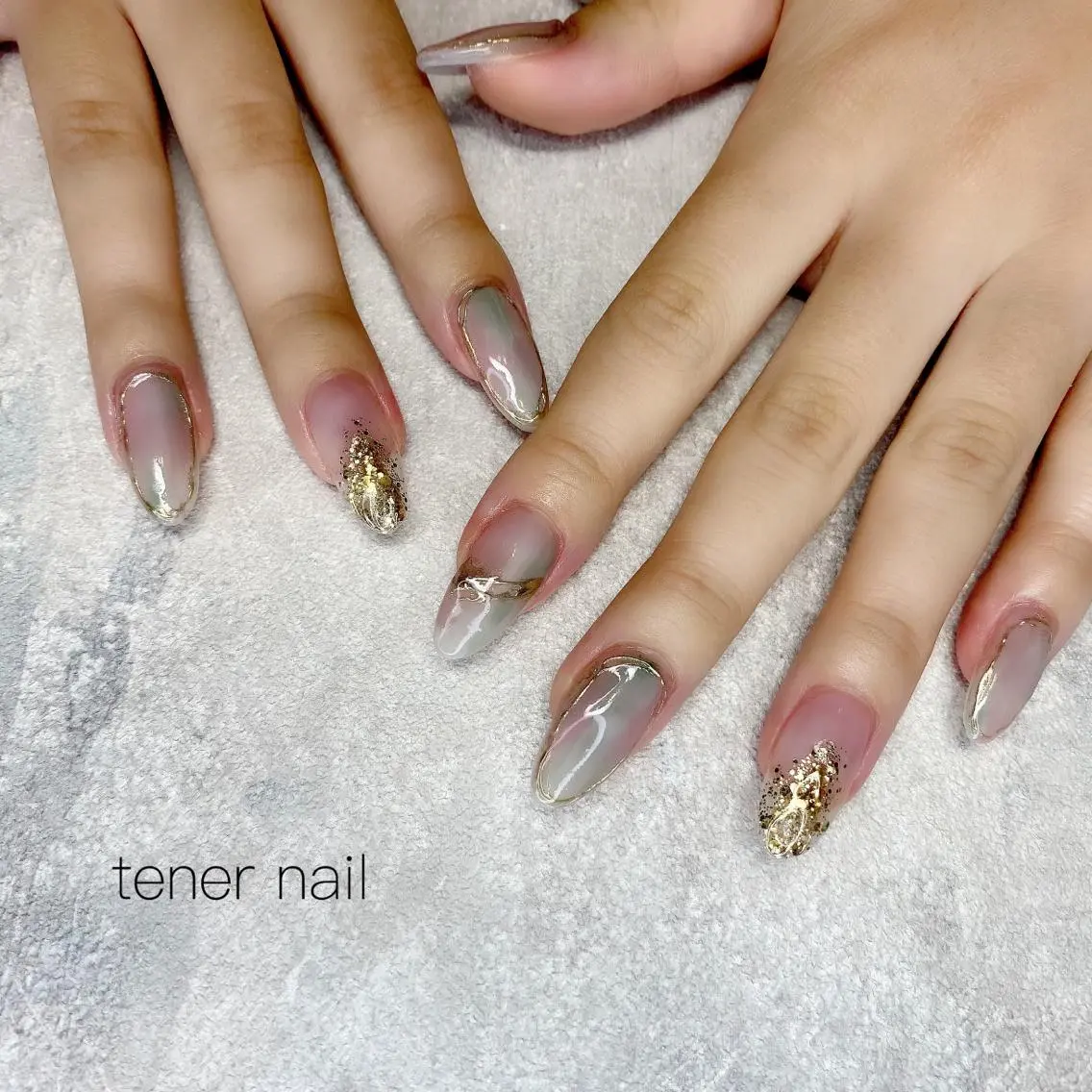 ネイル ニュアンスネイル スカルプネイル テネルネイル tener nailのネイルデザイン