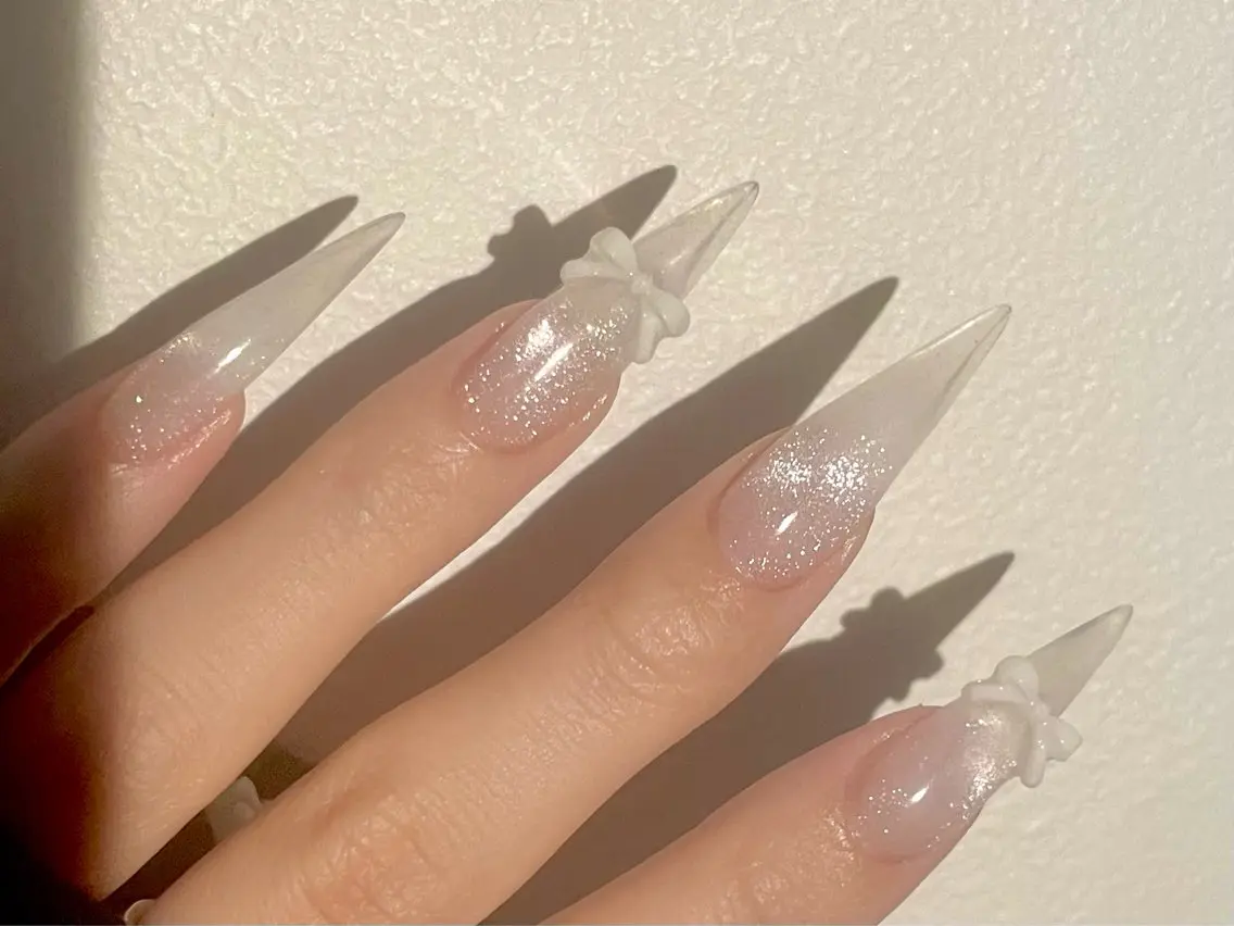 ロング ロング ハンドネイル ハンドケア ribbonnail miuのネイルデザイン