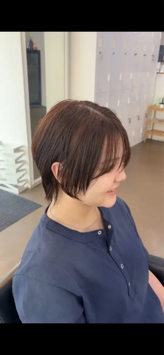 ショート 川元 春奈のヘアスタイル