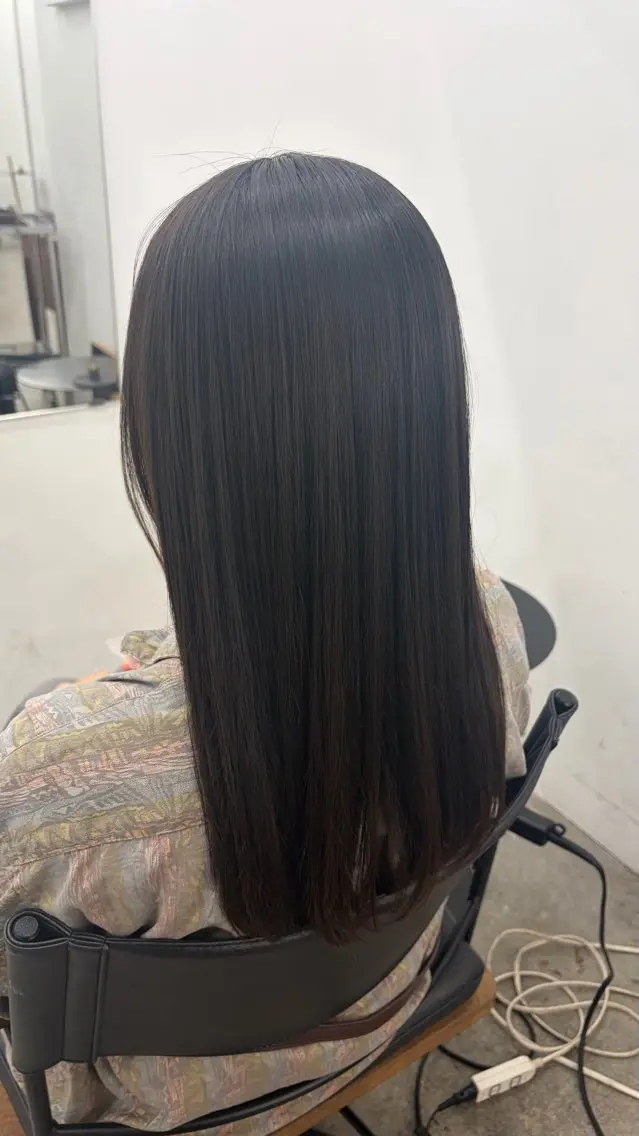ロング 縮毛矯正 トリートメント 縮毛矯正 百々花 《Elme》のヘアスタイル