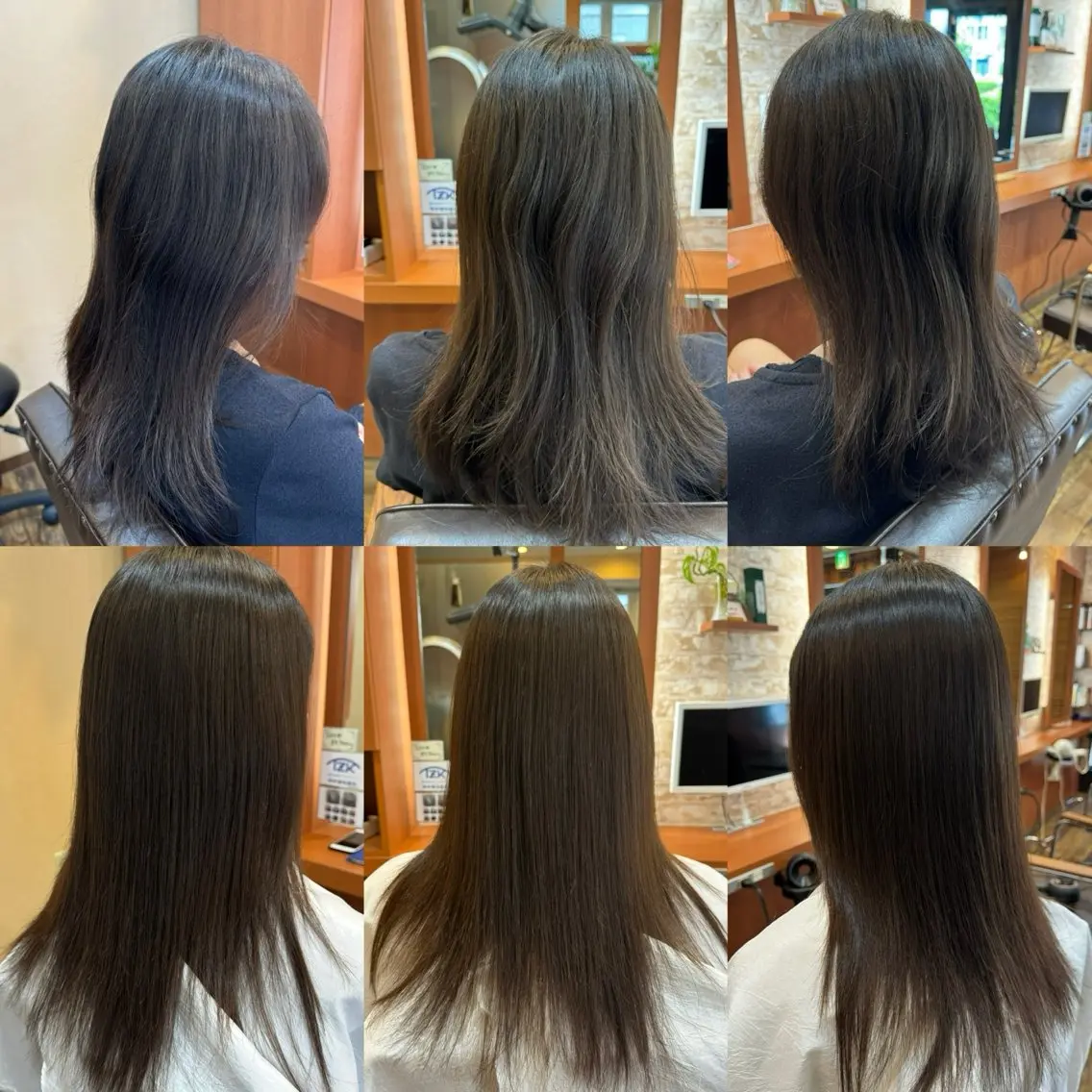 ロング 縮毛矯正 山口 博司のヘアスタイル