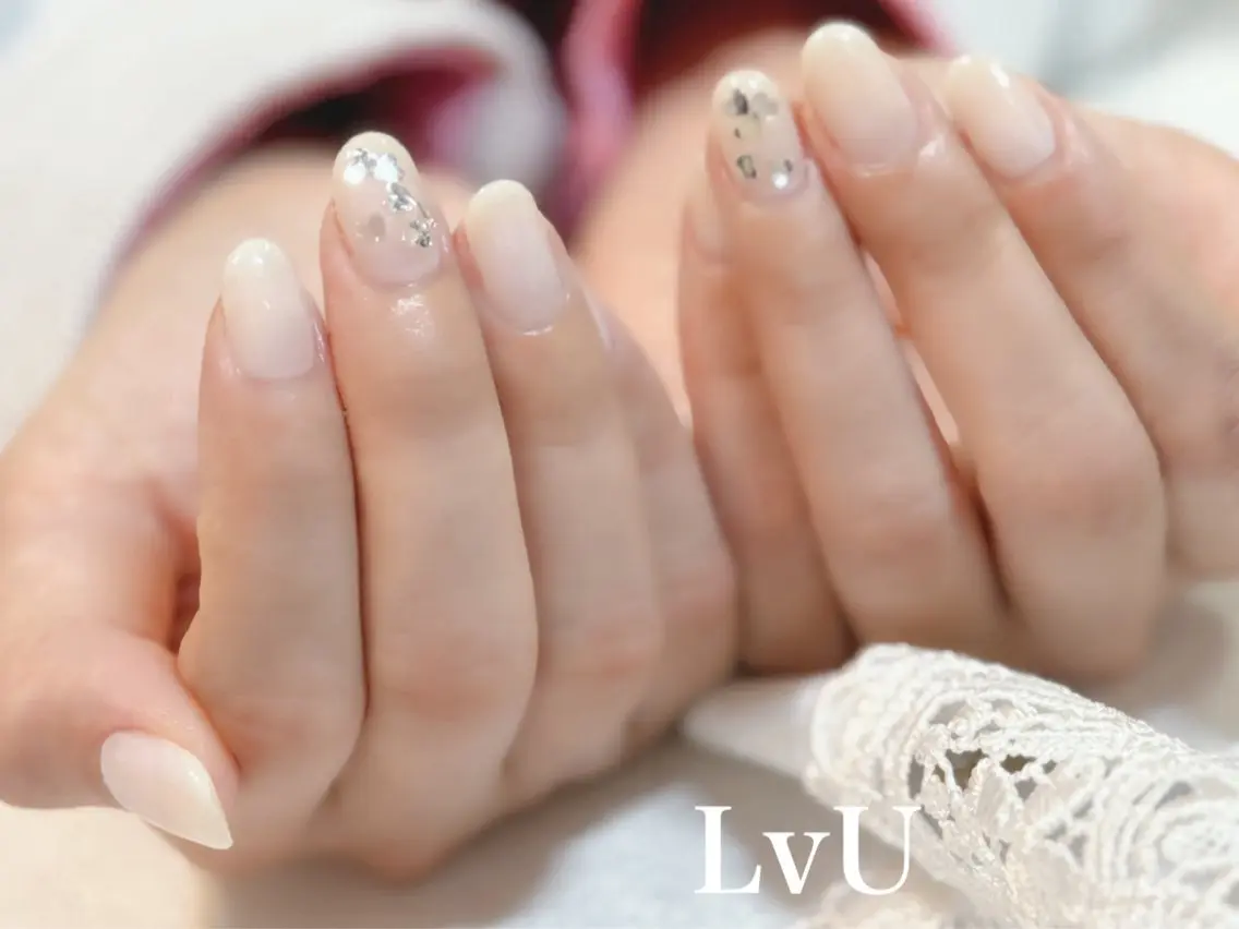 ネイル アートネイル ハート ハンドネイル ハンドケア LvU(ラブユー) Asayamaのネイルデザイン