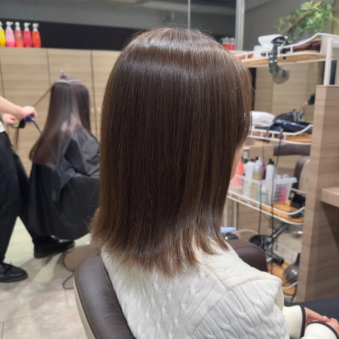ミディアム カラー カット ヘアカラー Ash浦安店 富谷 日菜乃のヘアスタイル