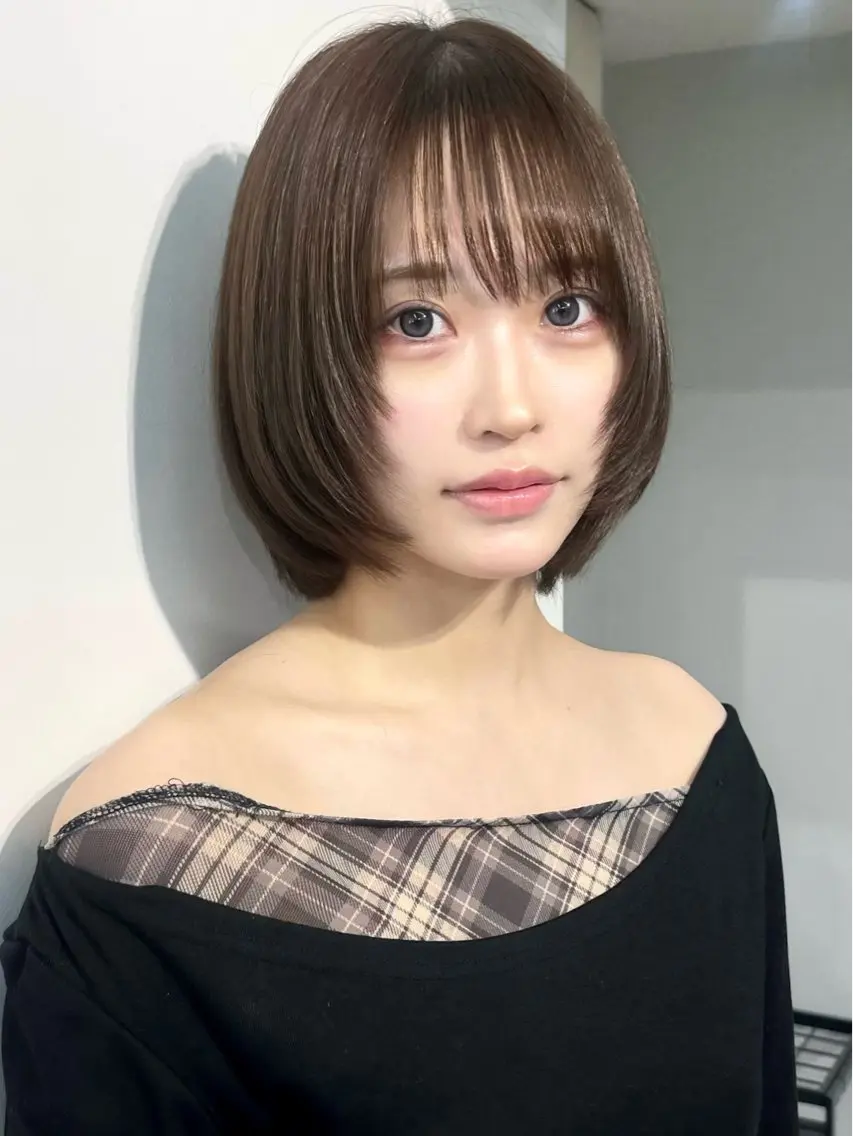 ショート カラー カット ヘアカラー トリートメント ウルフ🦋顔まわり ❤︎ ͛めいのヘアスタイル