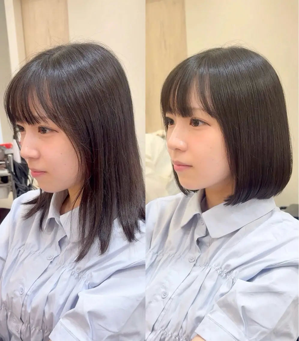 ショート 【ショート/ボブ 丸みショート】深萱のヘアスタイル