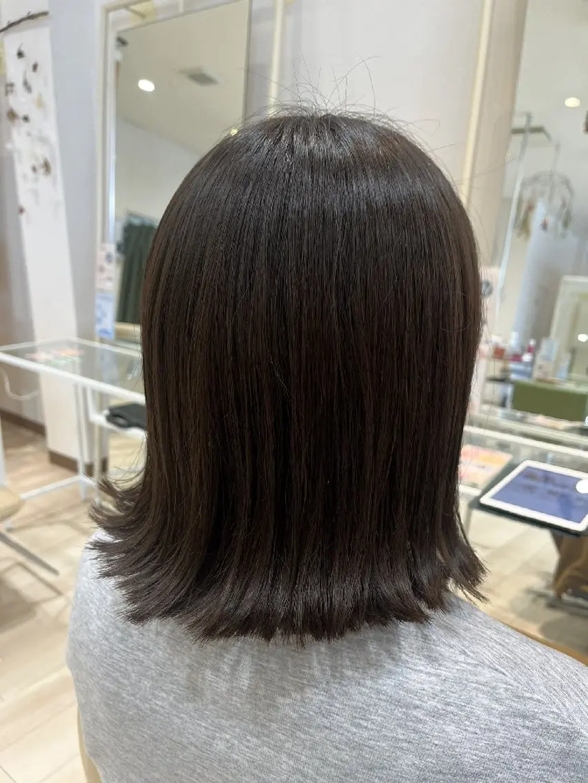 赤みゼロ✨透明感グレージュ（ブリーチなし）＋トリートメントの写真