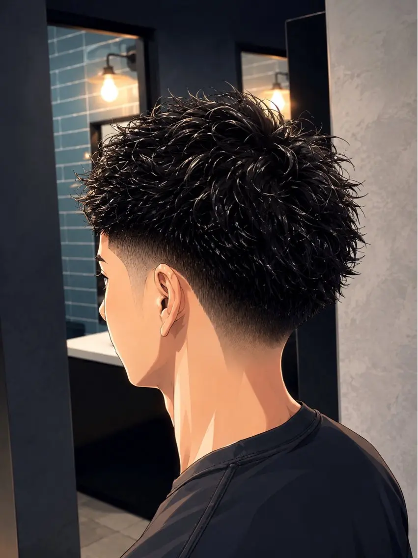 ショート カット パーマ ヘッドスパ ヘアセット パーマ指名率No1 メンズ特化ケイトのヘアスタイル