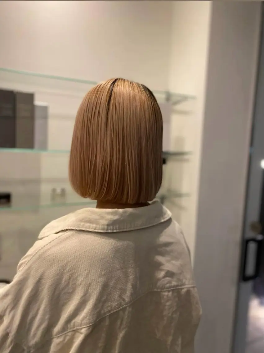 ミディアム カット ヘアカラー 小村 誠也のヘアスタイル