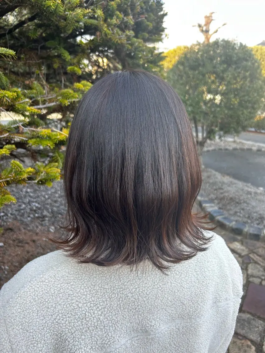 ミディアム ヘアカラー ヘアルームflat・ Rena🌼ྀིのヘアスタイル