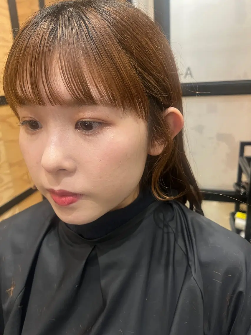 ロング カラー カット ヘアカラー トリートメント ヘッドスパ 久木原 ゆりのヘアスタイル