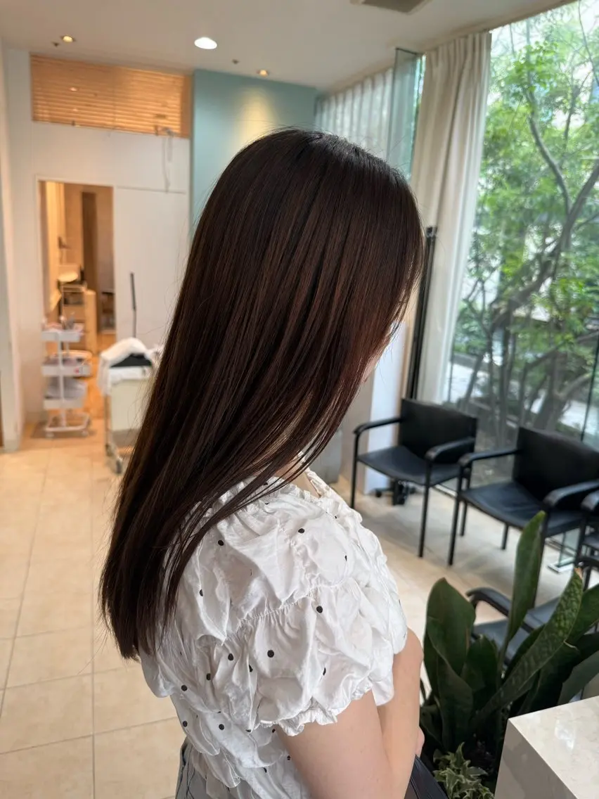 ロング 縮毛矯正 DECOR おりん丸。のヘアスタイル