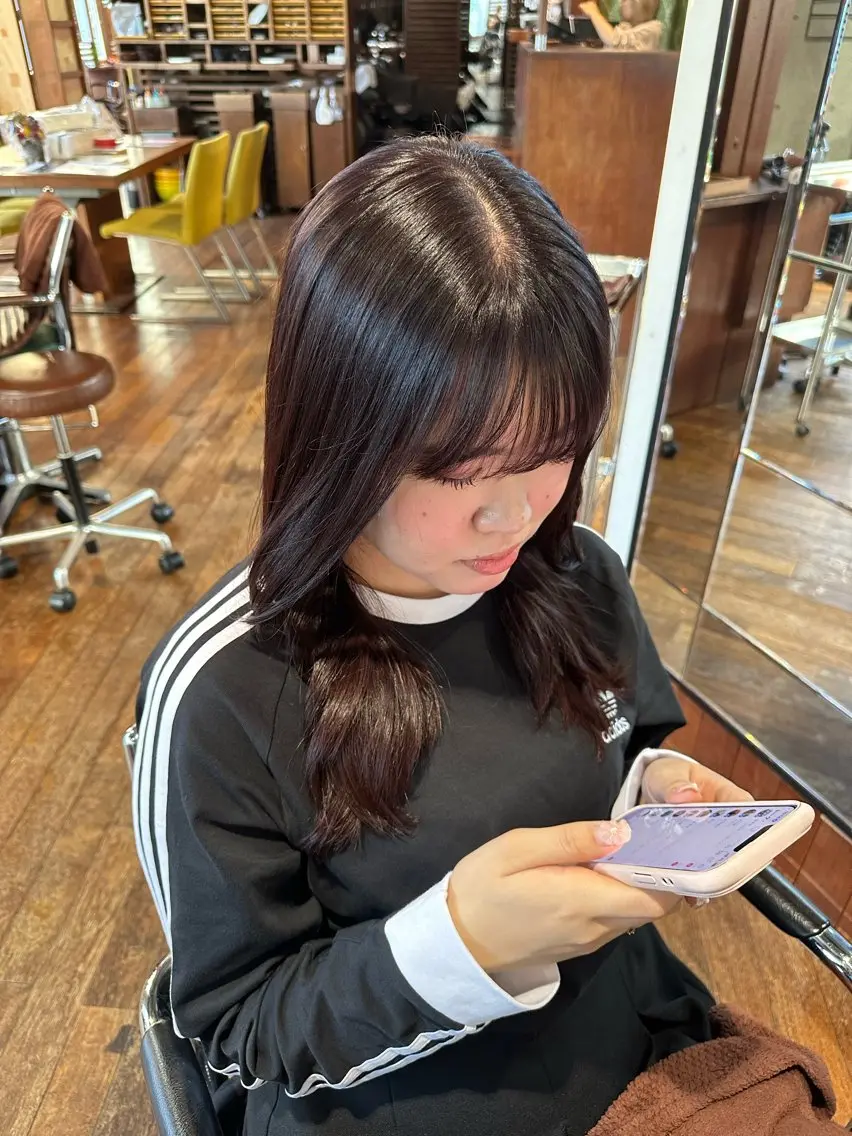 ロング カラー ブリーチ ブリーチなしカラー ピンクカラー 👑MRN👑 HIROMIのヘアスタイル