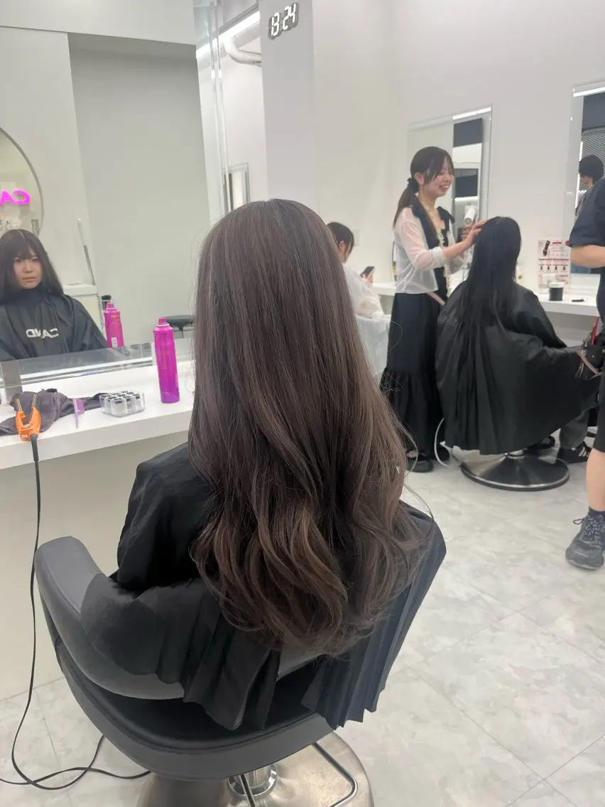 カラー ヘアカラー トリートメント ヘッドスパ ヘアセット 🍒暖色ダブルカラー /FUKA🍒のヘアスタイル
