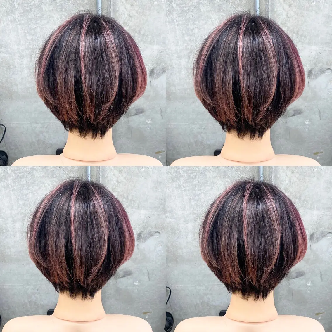 ショート カラー バレイヤージュ レイヤーカット ショートヘア 西院/ TAKAのヘアスタイル