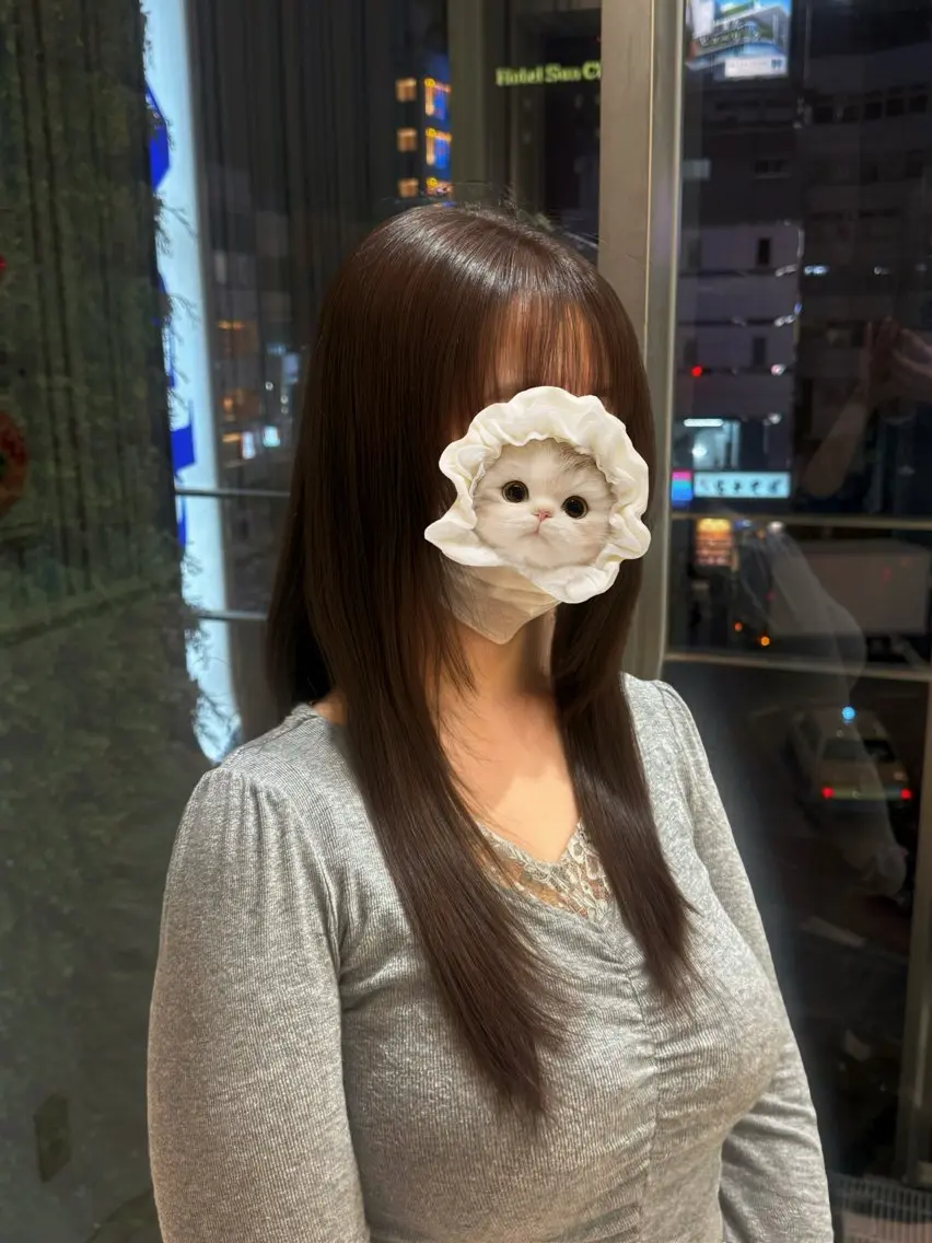 ロング カラー ヘアカラー ♡透明感カラー / 池袋 /麻央♡のヘアスタイル