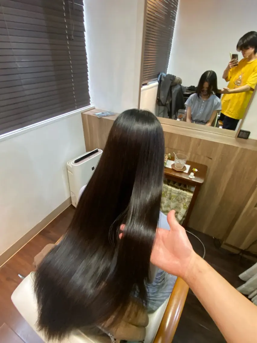 ロング カラー ヘアアレンジ ハイトーンカラー ロング トリートメント 20代〜40代 大塚🌱松原大将のヘアスタイル