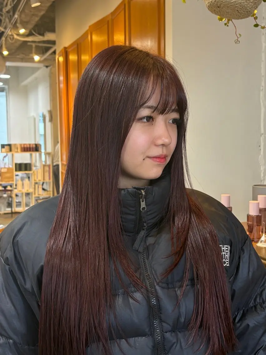 ロング カット トリートメント レディースカット🎀 NANAHAのヘアスタイル