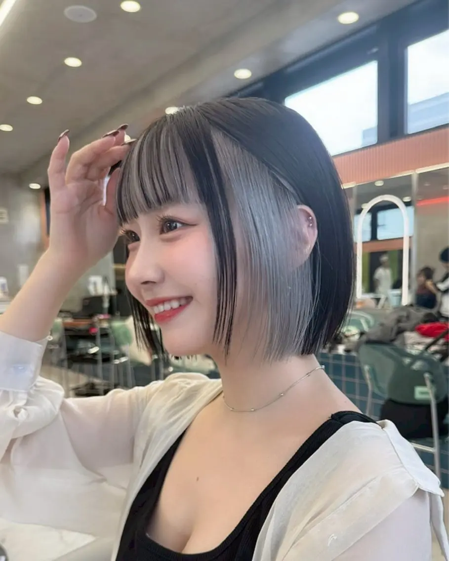 【💞ミニモセール💞】✨ブリーチ込み✨インナーカラー+トリートメント ハイトーン ブリーチ 髪質改善の写真