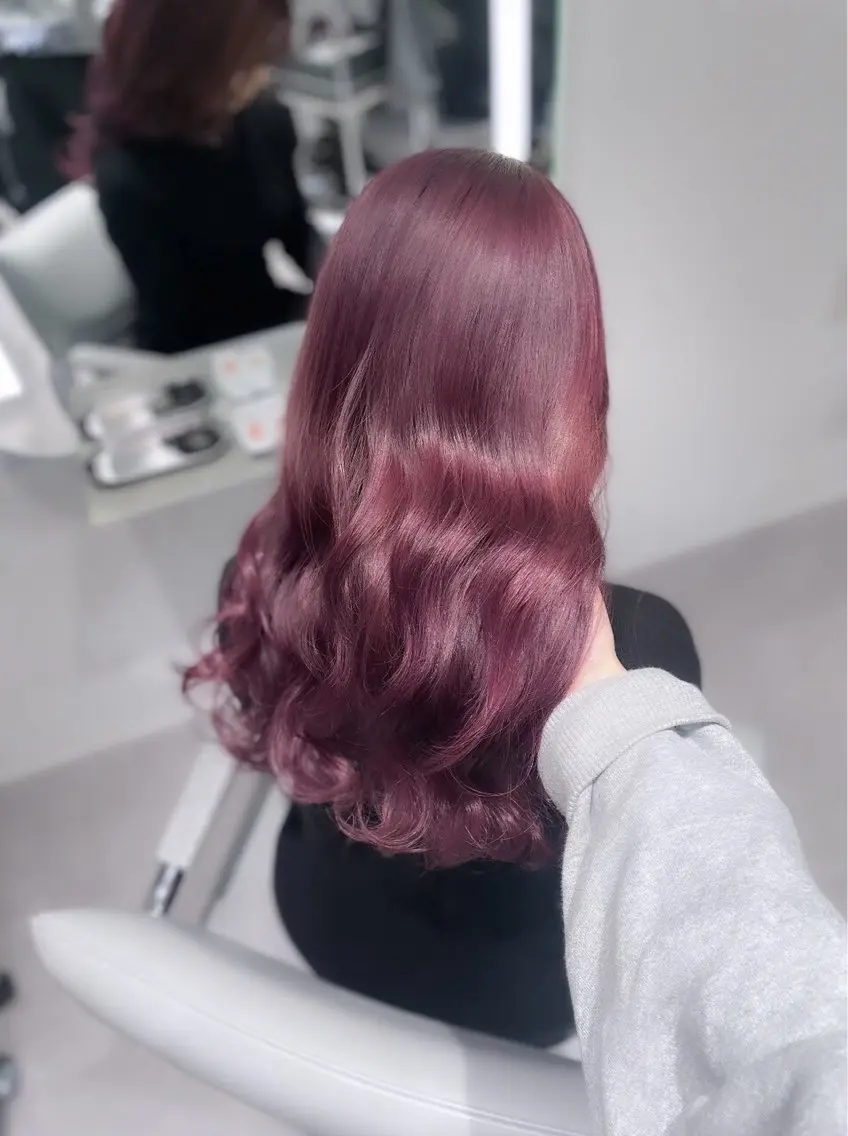カラー ブリーチ 透明感カラー ダブルカラー ブリーチなしカラー 艶髪/ブリーチなし Wカラー🌺yuiのヘアスタイル