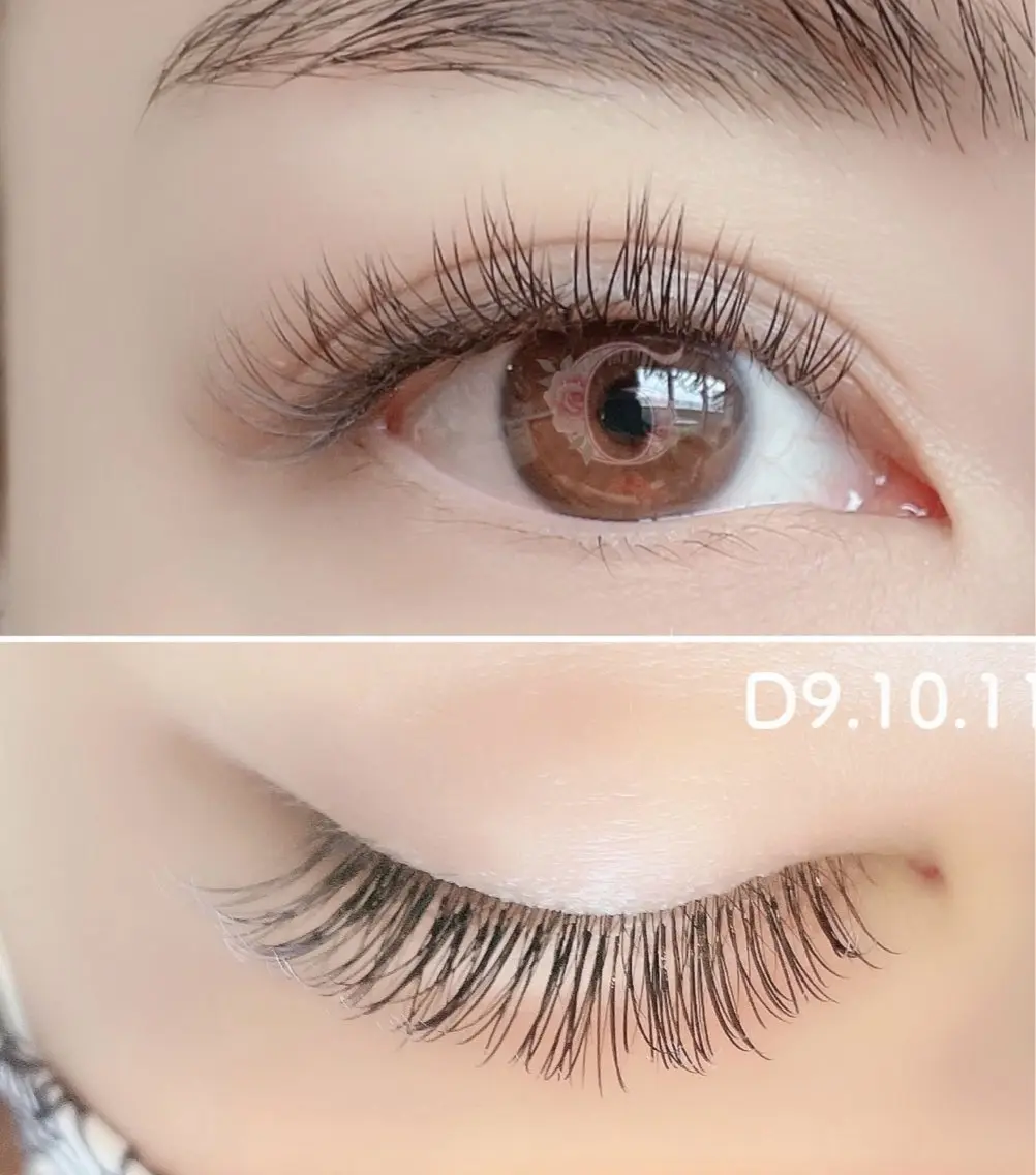 マツエク・マツパ カラーマツエク フラットラッシュ GENUINE LASH SAKIのマツエク・マツパデザイン