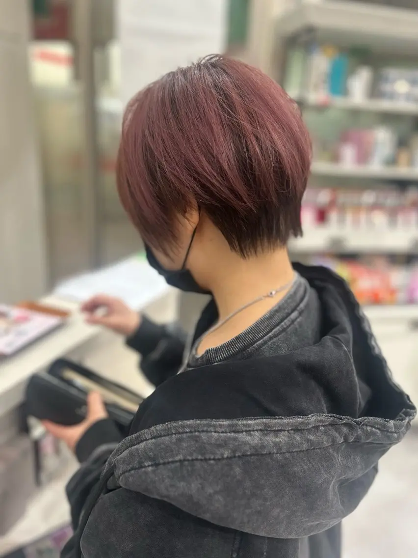 ショート ヘアカラー トリートメント お悩み、似合わせ提案 将真のヘアスタイル