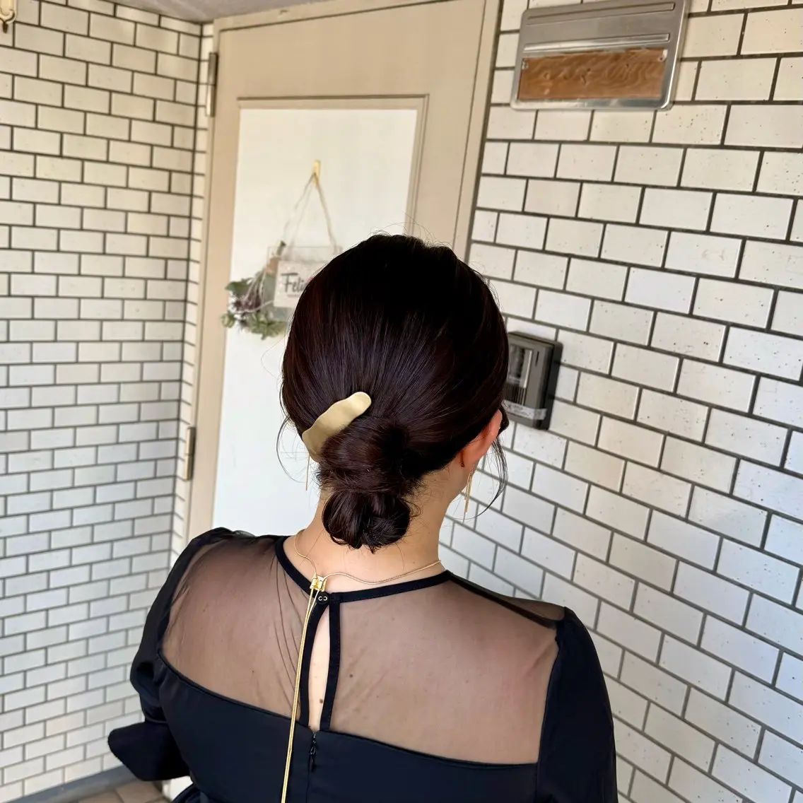 ミディアム ヘアアレンジ 成人式 ハーフアップ 結婚式・ブライダル デート 卒業式のヘアスタイル 褒められヘアメイク /ボブ女子🐶みおのヘアスタイル